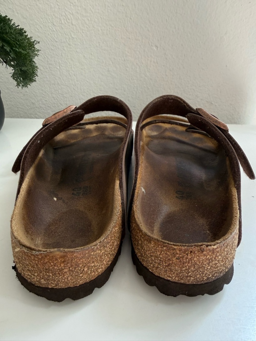 Birkenstock Arizona Brown Two-Strap Sandals - Picture 6 of 8